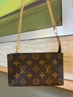 Auth LOUIS VUITTON Monogram Bucket PM Accessory Pouch